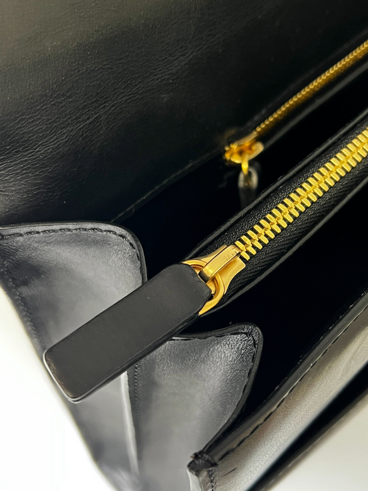 Black Leather Attaché Case
