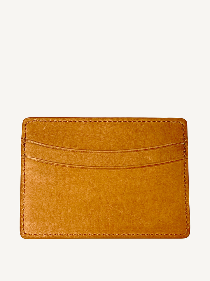 Tan Calfskin Card Case