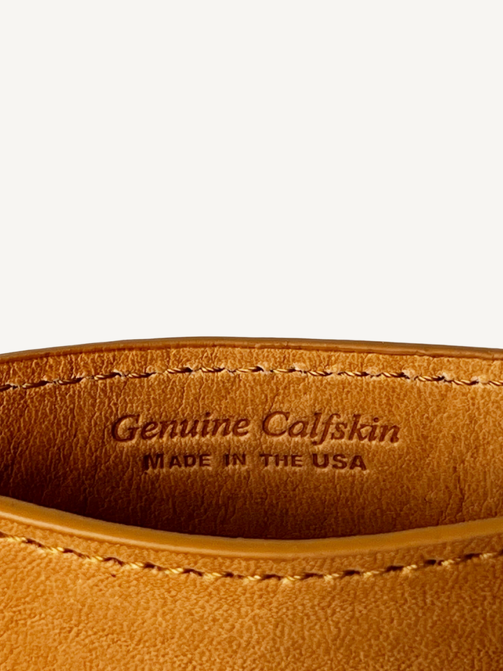 Tan Calfskin Card Case