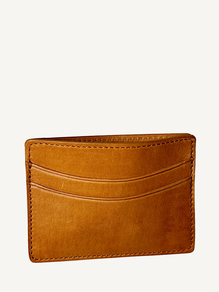Tan Calfskin Card Case