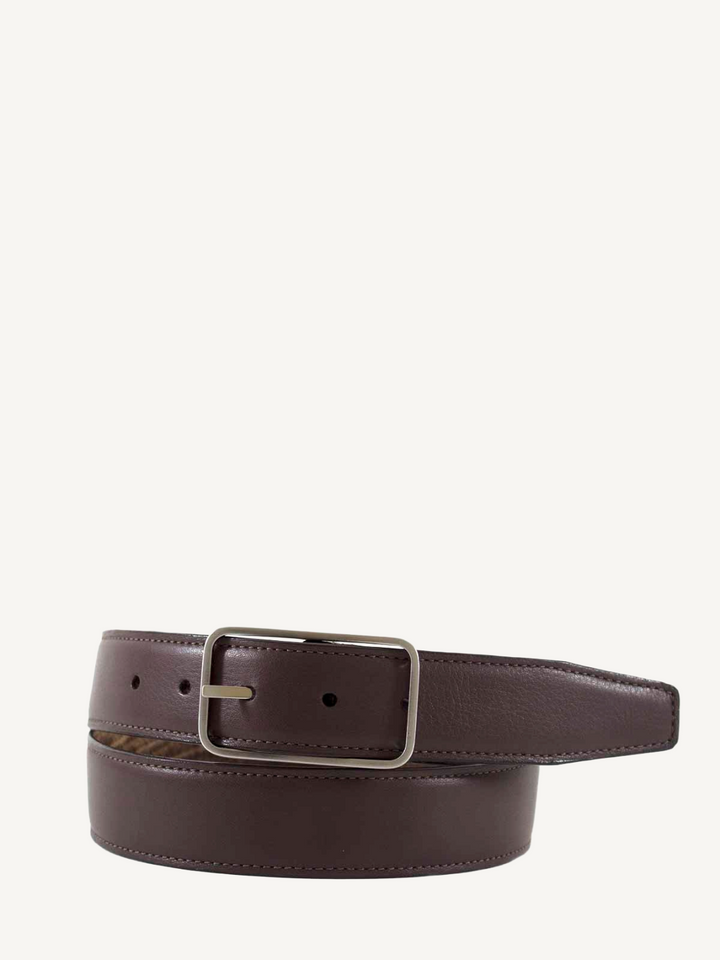 Cognac Reversible Burnished Lizard Grain Belt | 1 3/8" Width