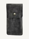 Dark Grey Suede Watch Pouch