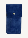 Navy Suede Watch Pouch