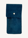 Ocean Blue Suede Watch Pouch
