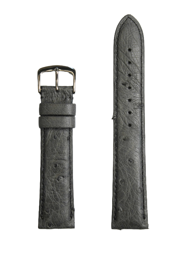 Grey Genuine Ostrich | h2003