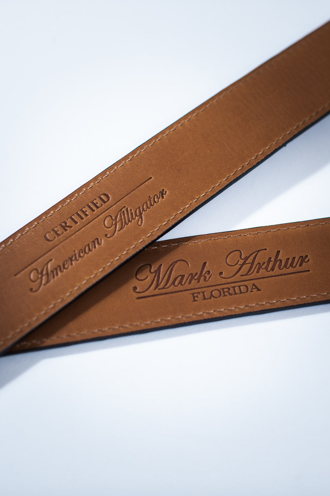 Shiny Bourbon Genuine Alligator Belt | 1 1/4" Width