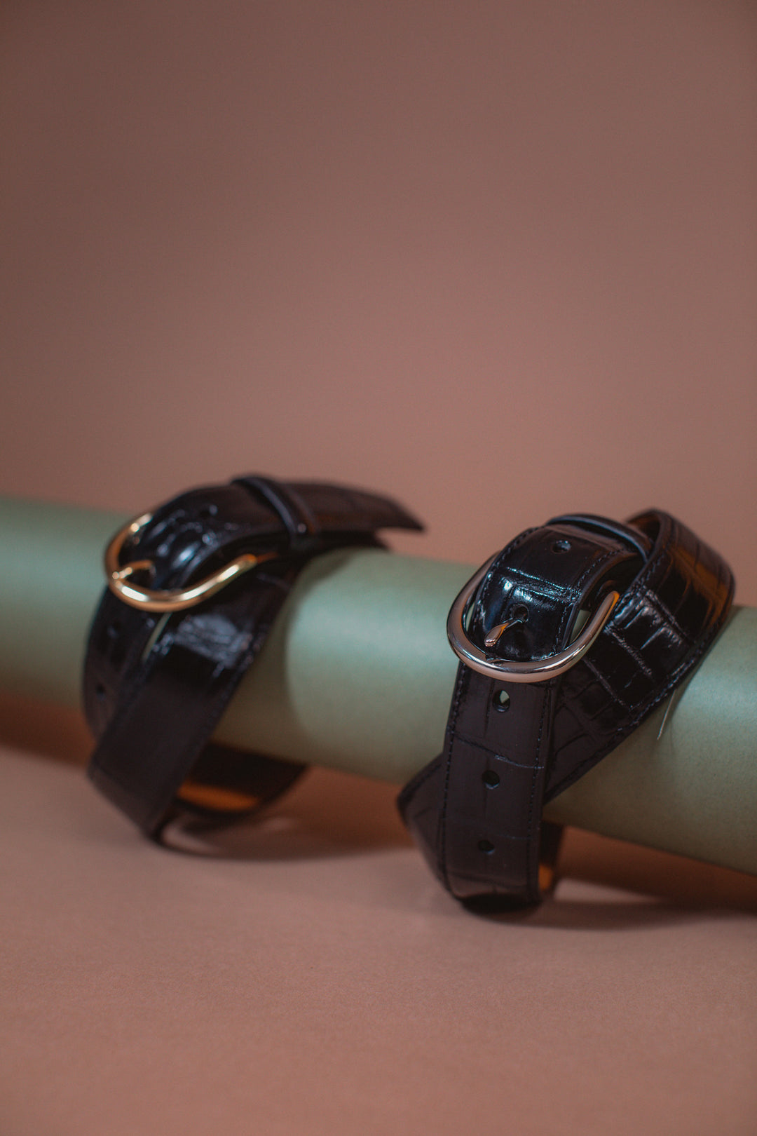 Shiny Black Genuine Alligator Belt | 1 1/4" Width