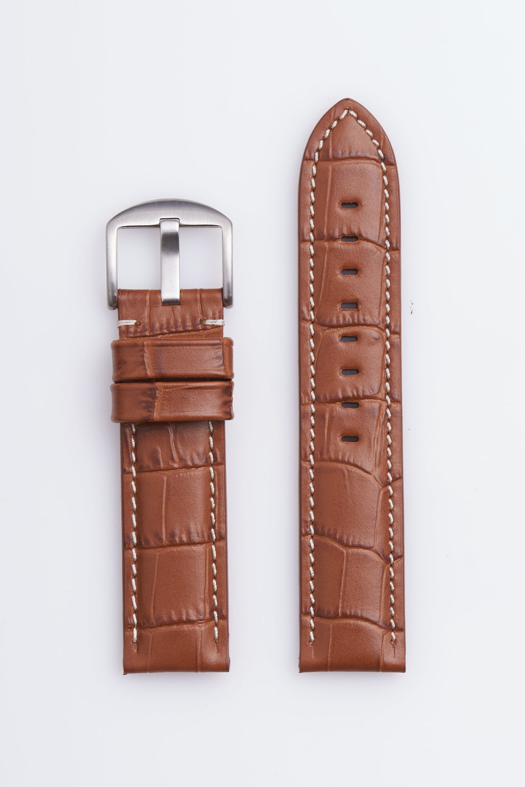 Tan Genuine Italian Calfskin Alligator Grain | USA Made - Traditional - H2035