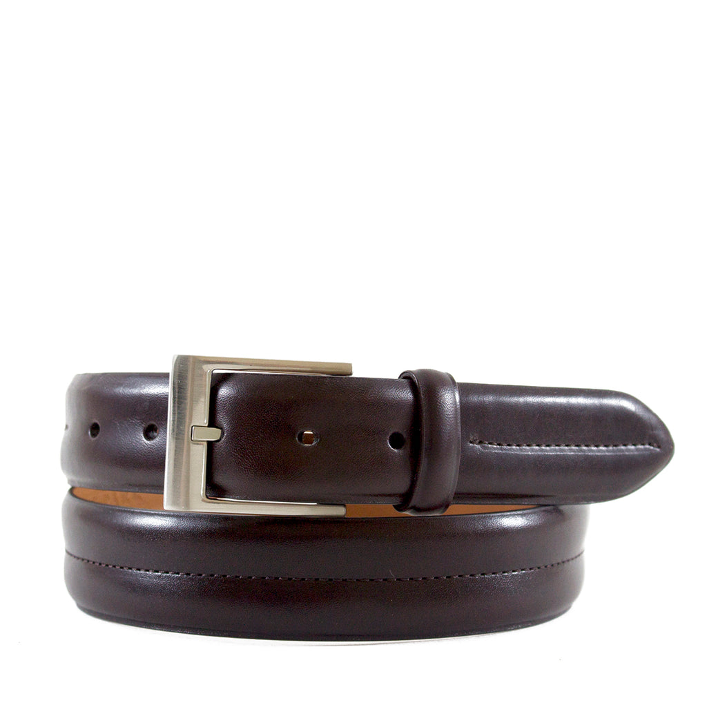 Double Barrel Monte Carlo Genuine Leather Belt | Bryant Park - Made in the USA