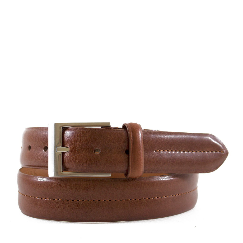 Double Barrel Monte Carlo Genuine Leather Belt | Bryant Park - Made in the USA