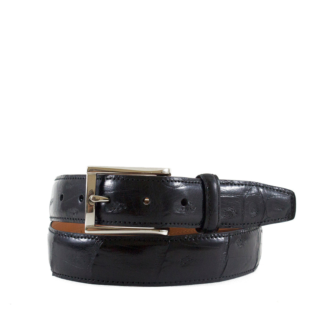 Genuine Shiny Crocodile Tail Belt | Bryant Park  - Made in the USA