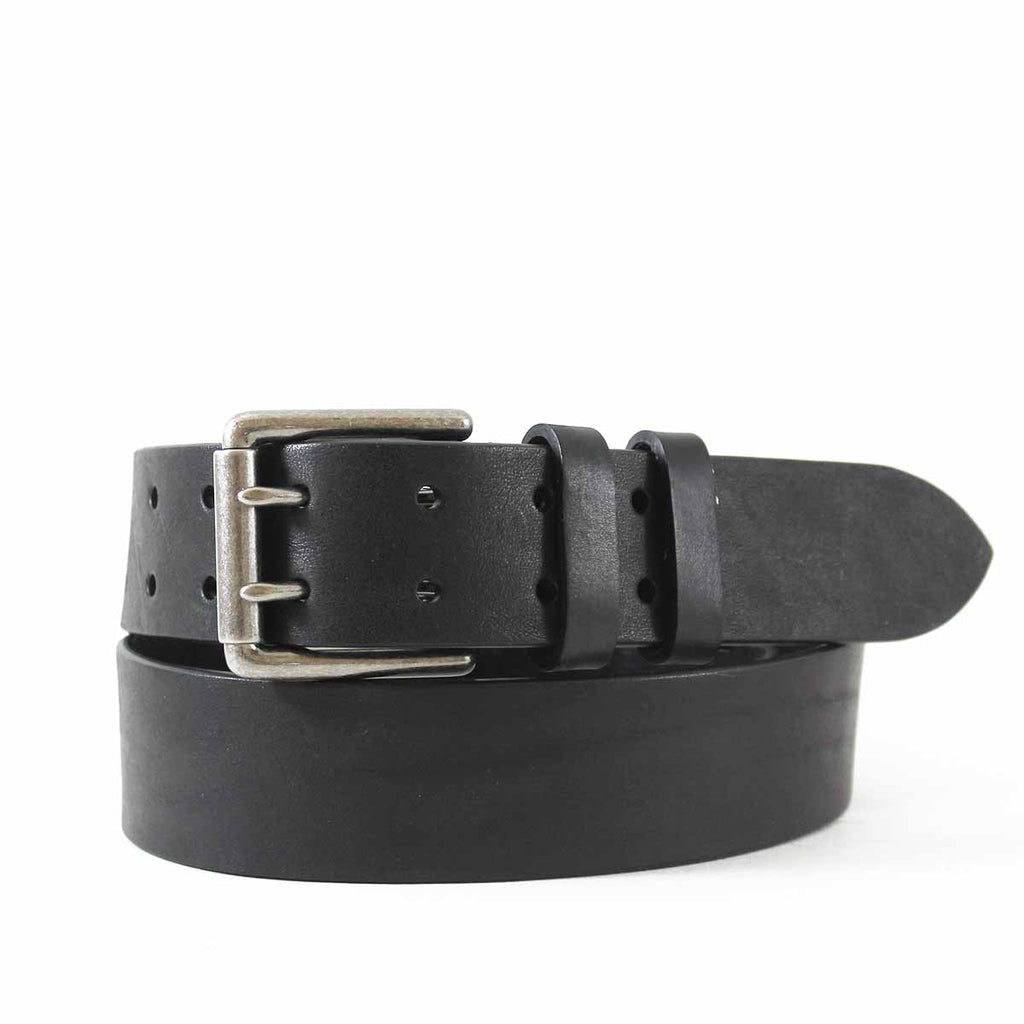 Double Prong Leather Jean Belt | Bryant Park  - Made in the USA