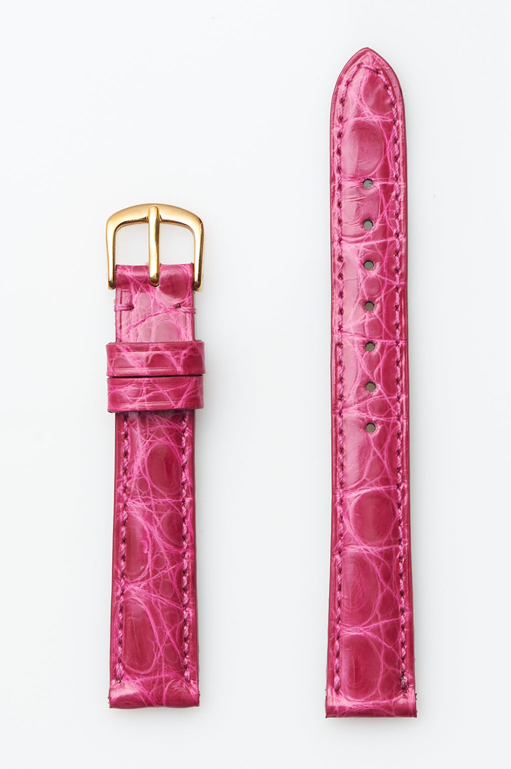 Pink Genuine Crocodile | USA Made - Traditional - H2001