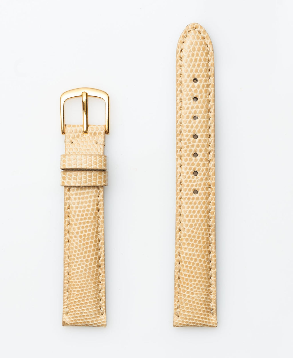 Beige Genuine Java Lizard | USA Made - Traditional -