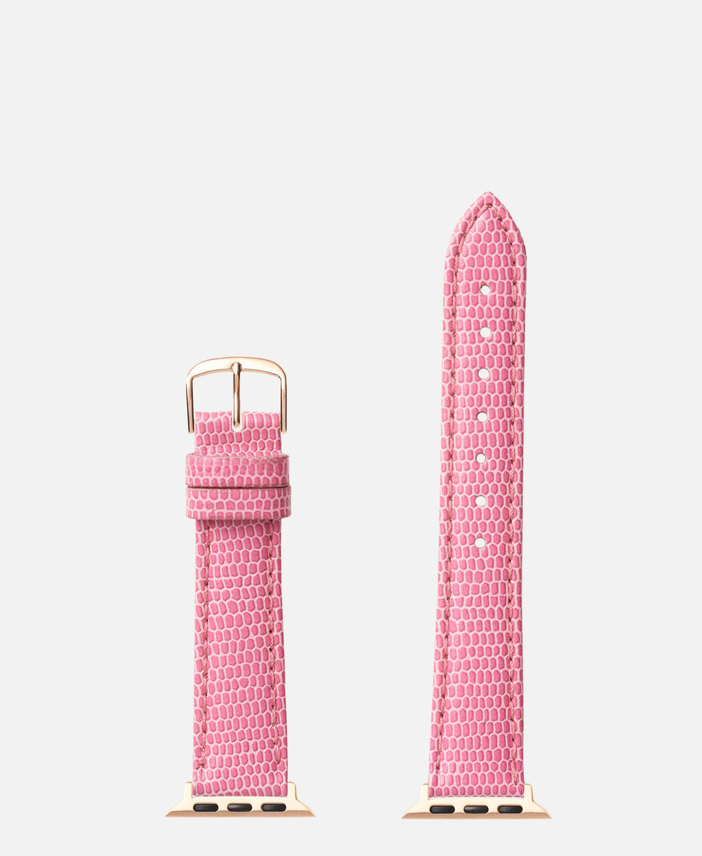 Pink Lizard Grain Apple Watch Compatible 38mm/40mm Watch Band
