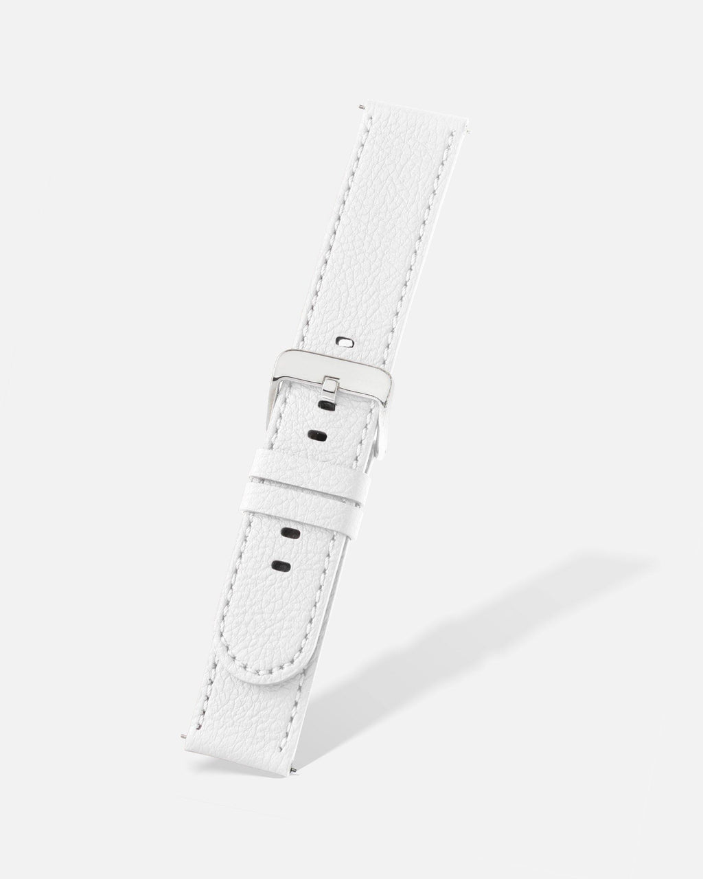 White Appleskin Stitched Apple Watch Band