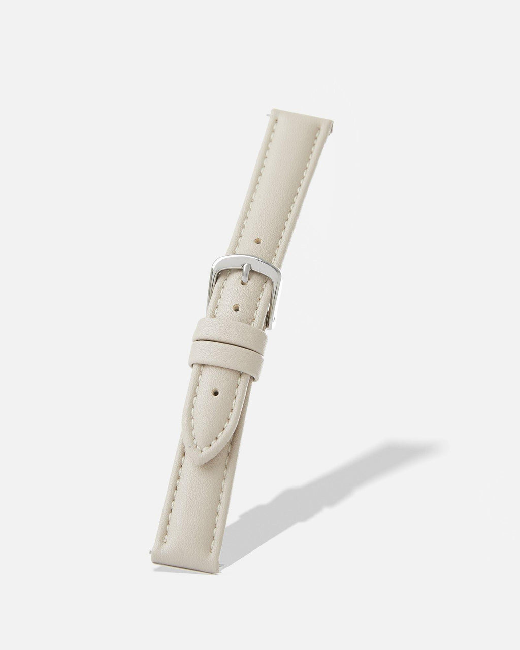 Beige Genuine Microfiber Watch Band