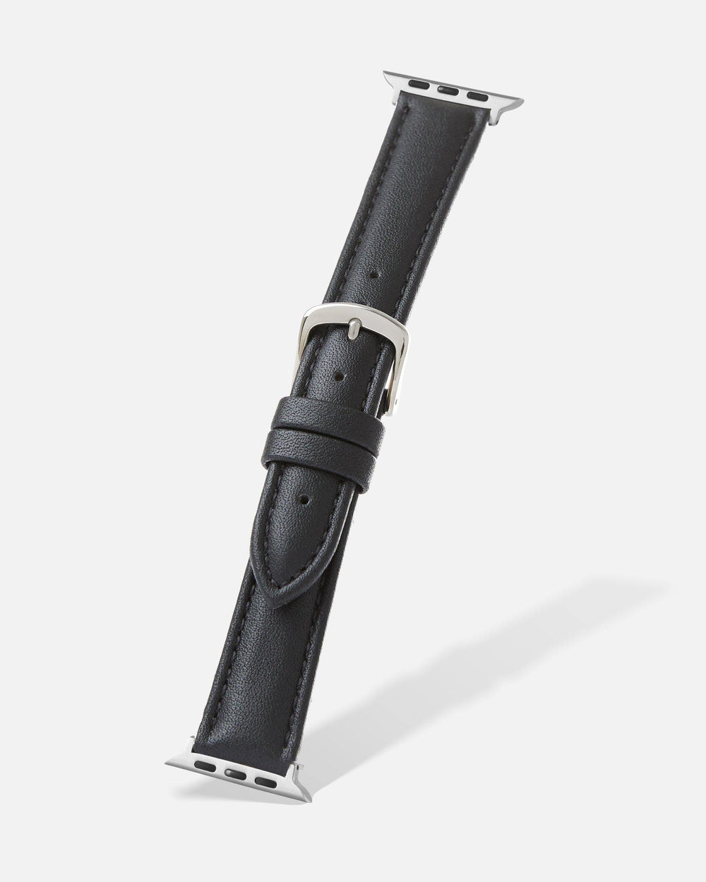 Black Genuine Microfiber Apple Watch Band