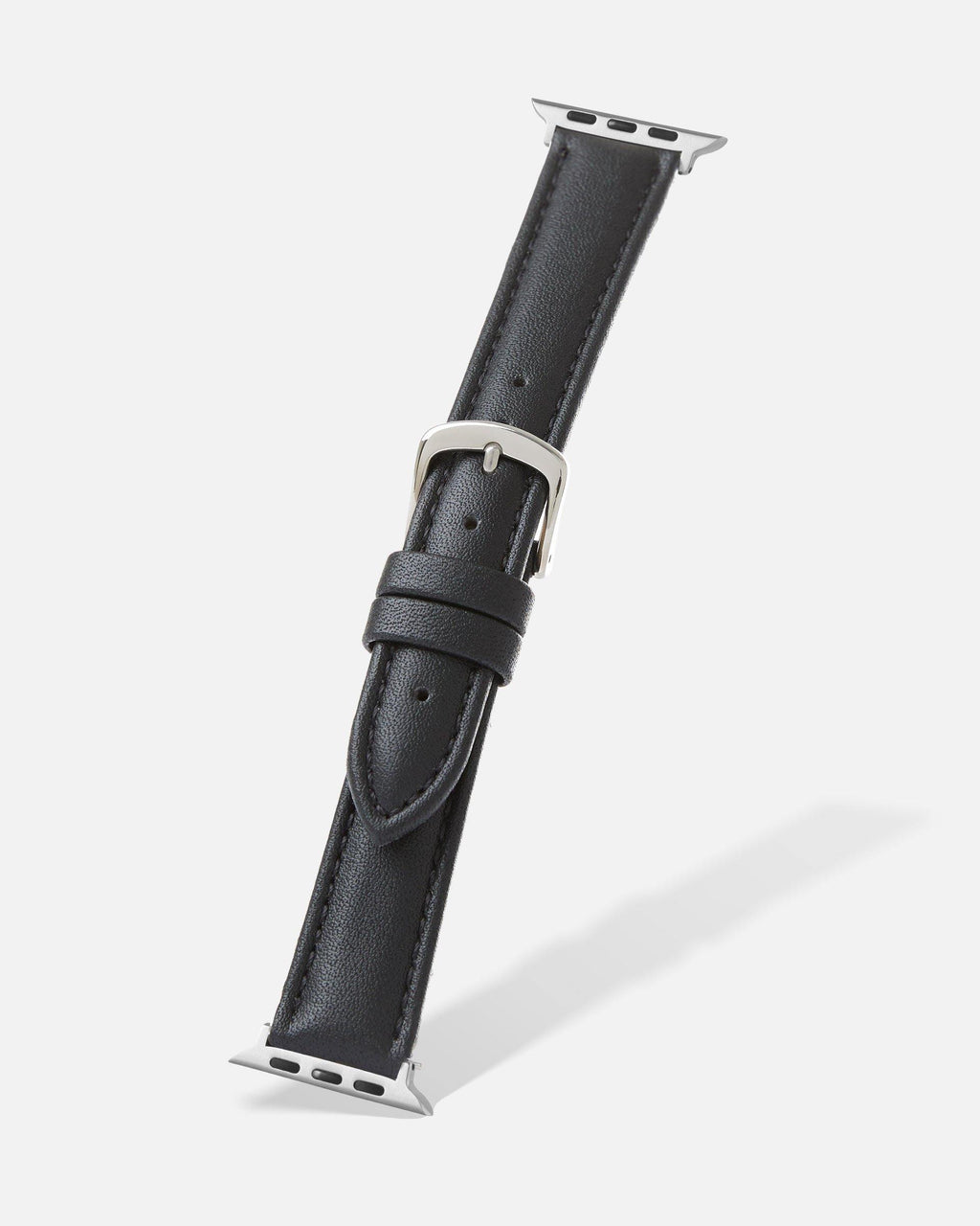 Black Genuine Microfiber Apple Watch Band