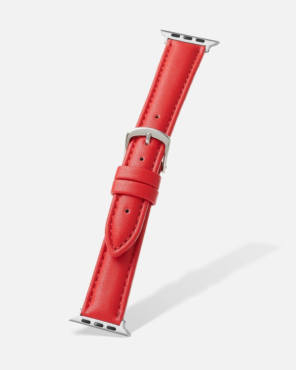 Red Genuine Microfiber Apple Watch Band