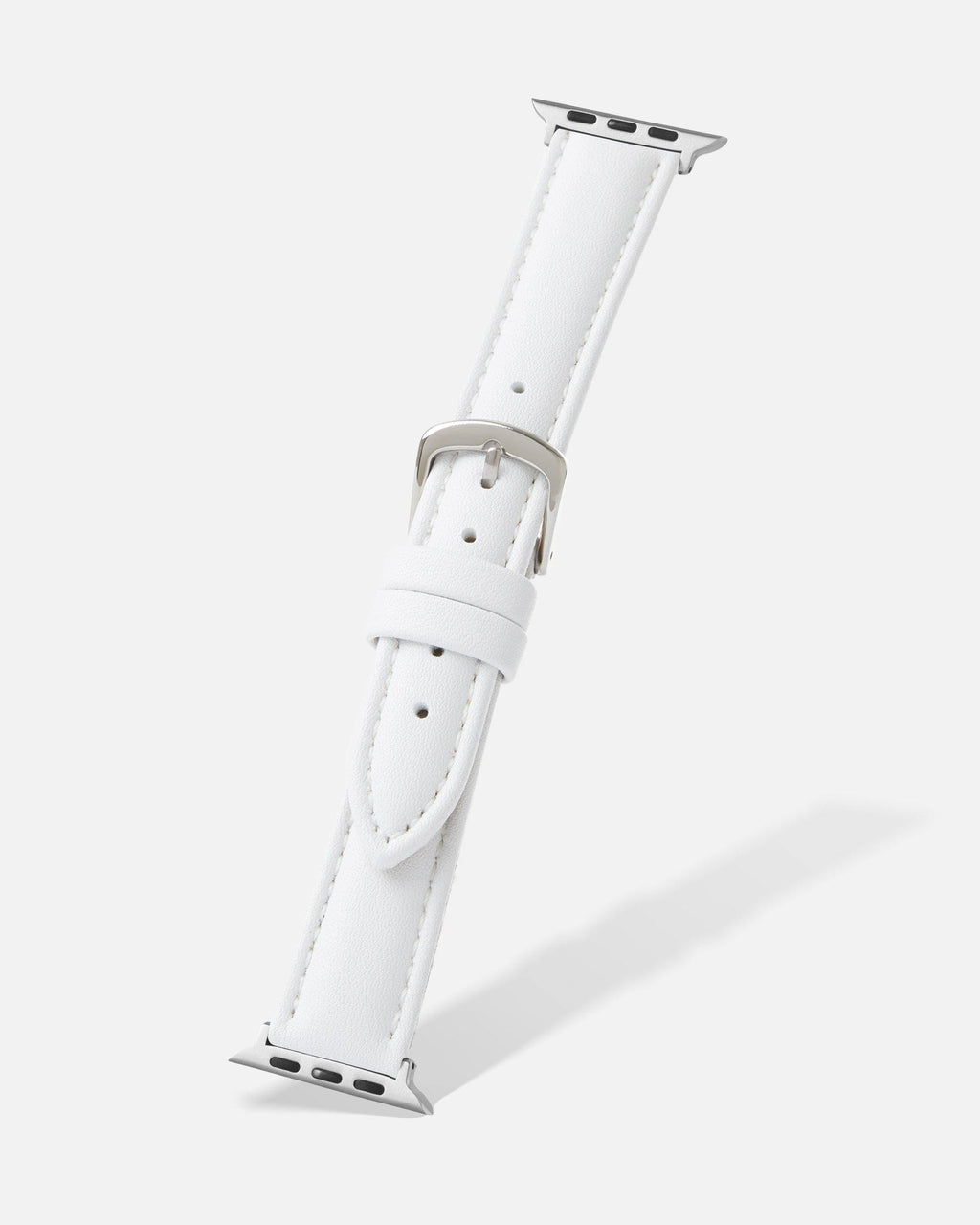 White Genuine Microfiber Apple Watch Band