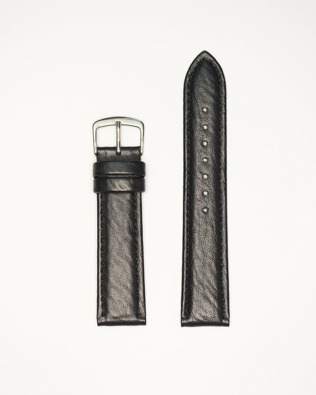 Black Genuine Microfiber with Grain | Traditional - H0754