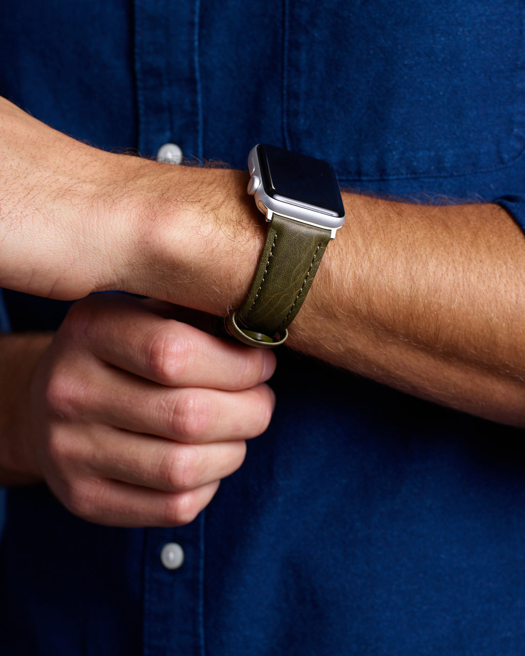 Tan Bison Grain Leather | Apple Watch Compatible - H0778