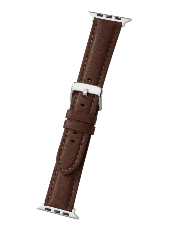 Brown Bison Grain Leather | Apple Watch Compatible - H0778