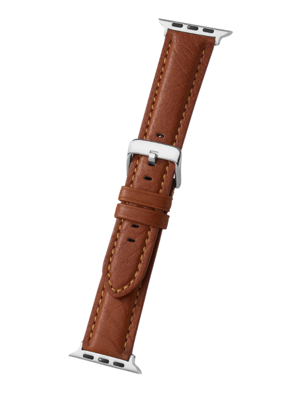 Tan Bison Grain Leather | Apple Watch Compatible - H0778