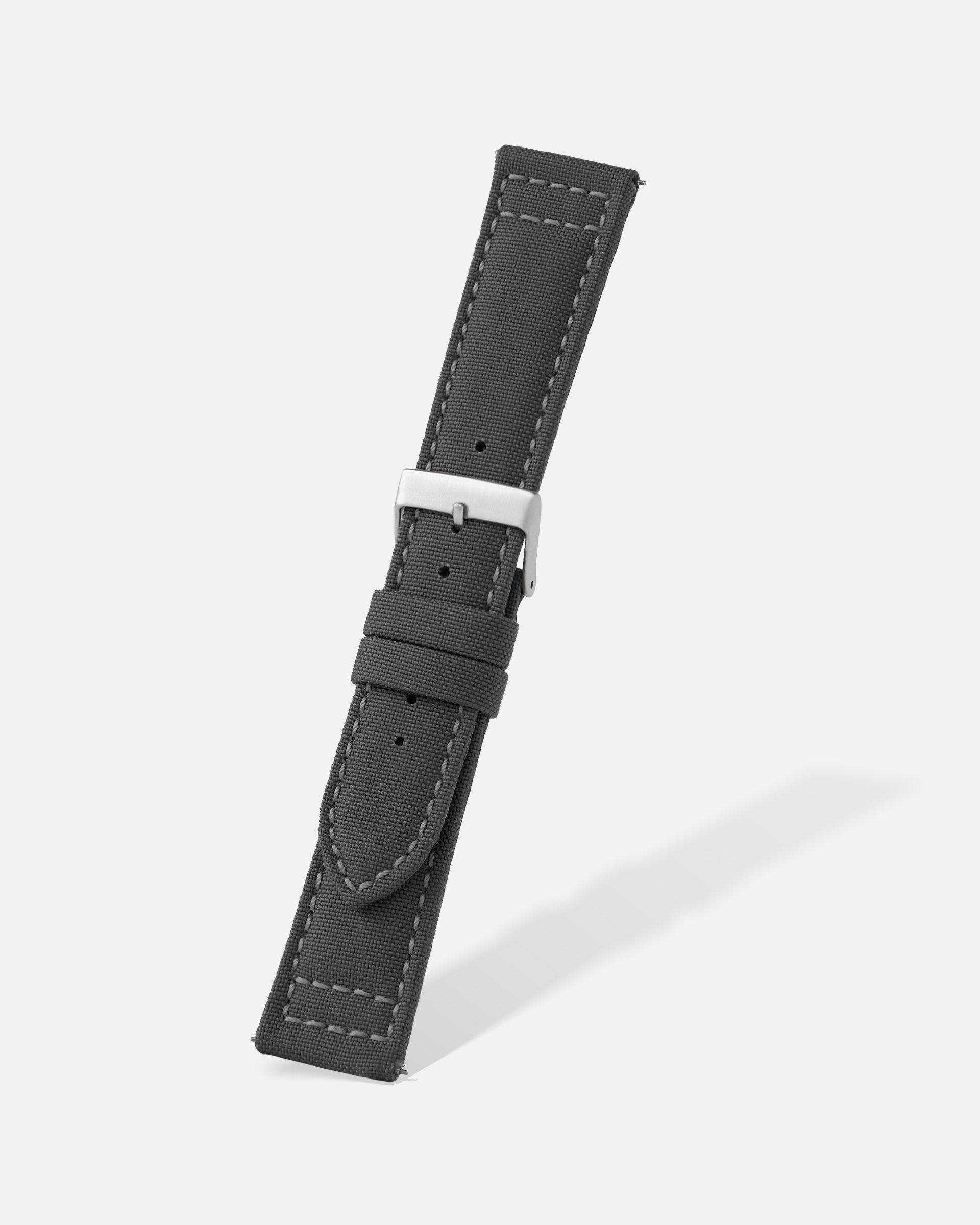 Cordura Type fabric watch band (black, grey, blue, kaki, burgundy, beige)