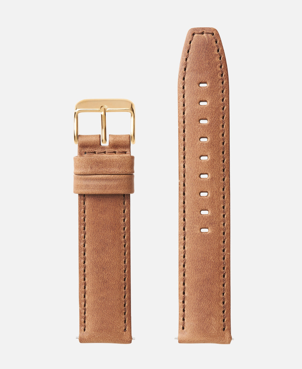 Zinc Color Distressed Crazy Horse Traditional Watch Band