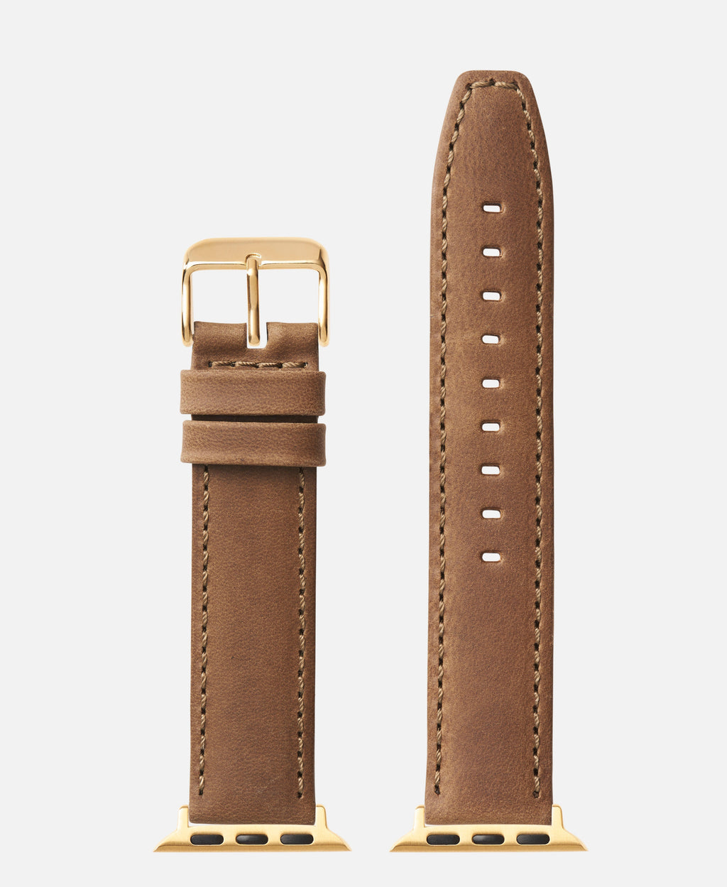  Apple Watch Compatible Olive Color Distressed Crazy Horse Watch Band 38mm/40mm