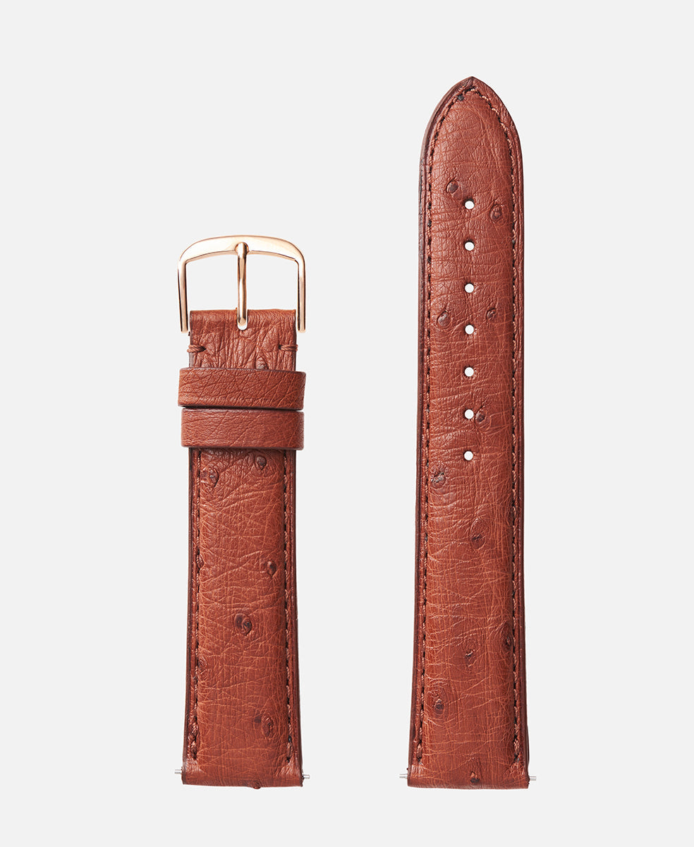 Cognac Genuine Ostrich | h2003