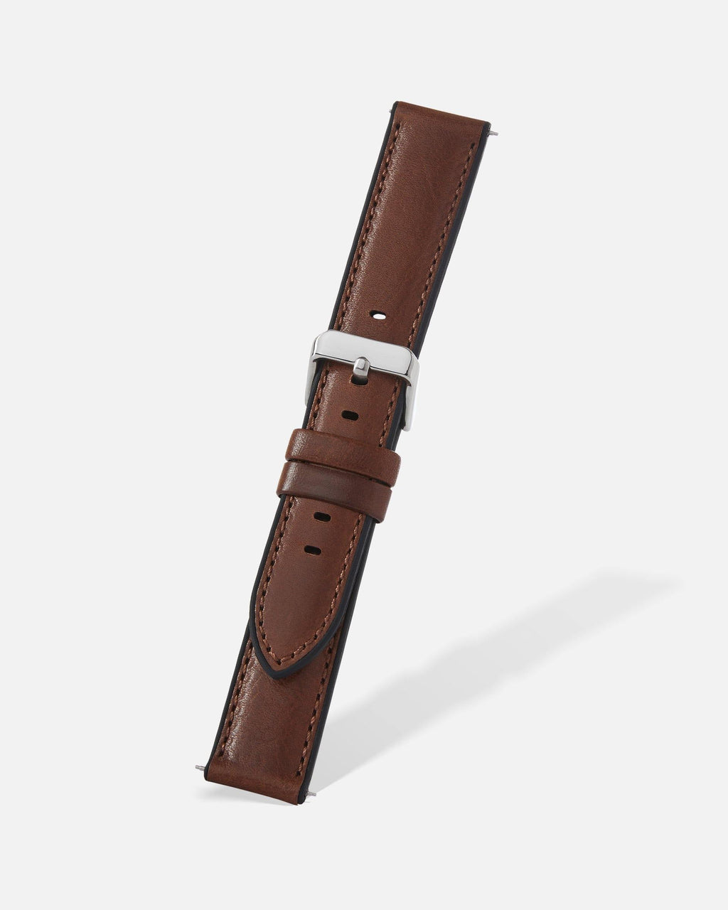 Brown Smooth Hybrid Watch Band
