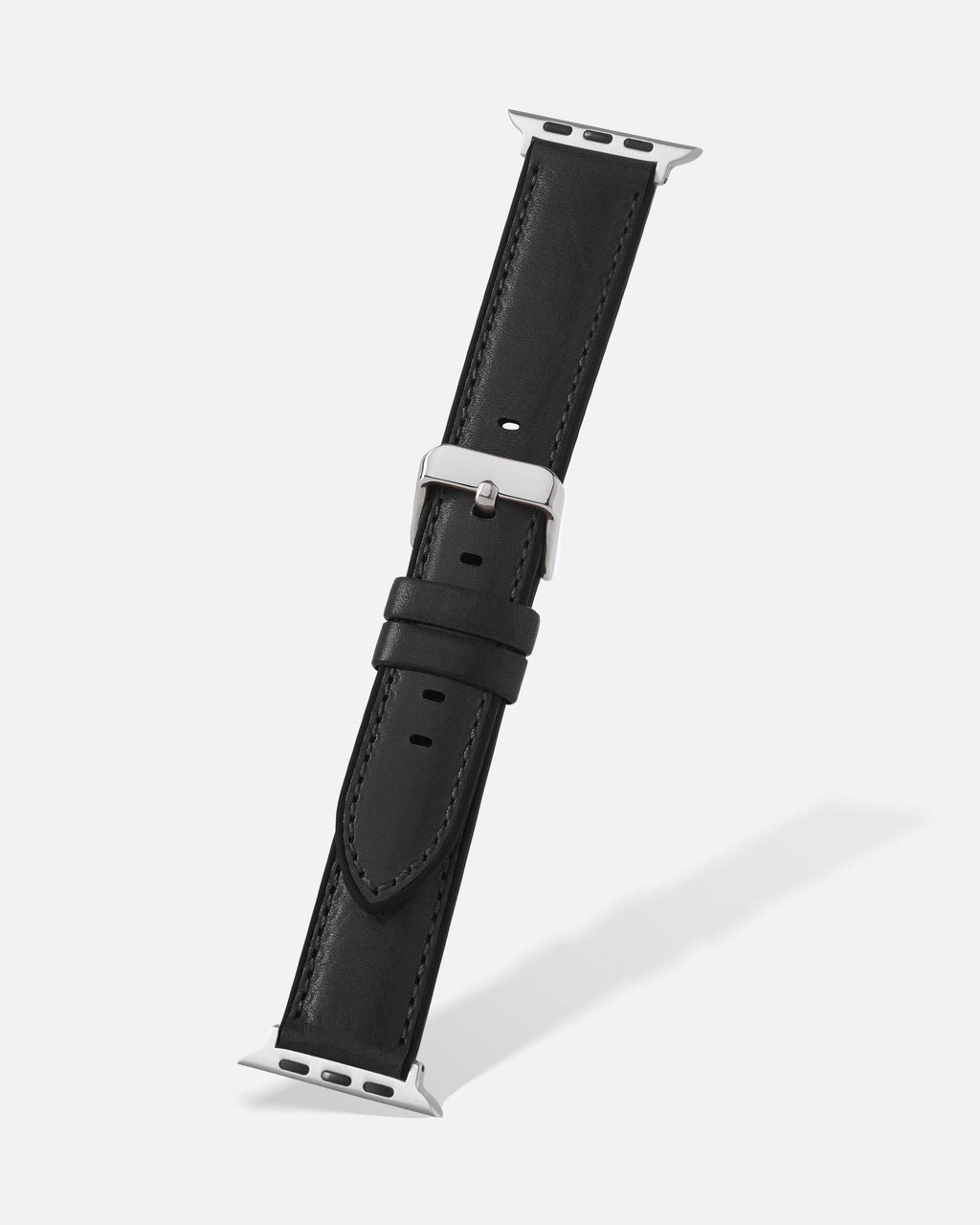 Black Smooth Hybrid Apple Watch Band