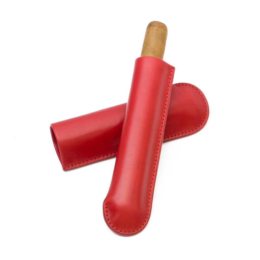 Single-Finger Genuine Leather Cigar Case | Made in the USA